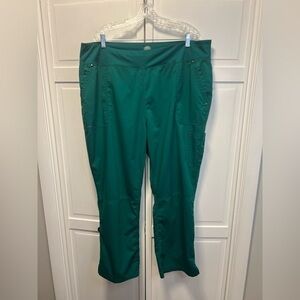 Purple Label By Healing Hands Tori Yoga Scrub Pants Size 2X Color Hunter (Green)